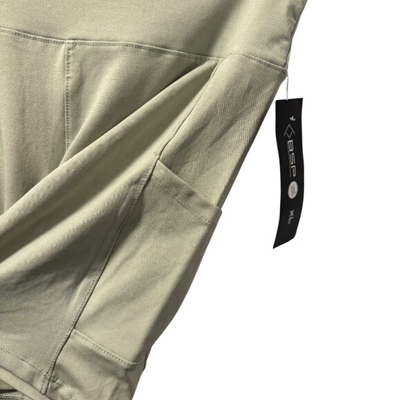 BSP Womens High-Waisted Athletic Shorts Sz XL Light Green shorts. NWT - Picture 9 of 12